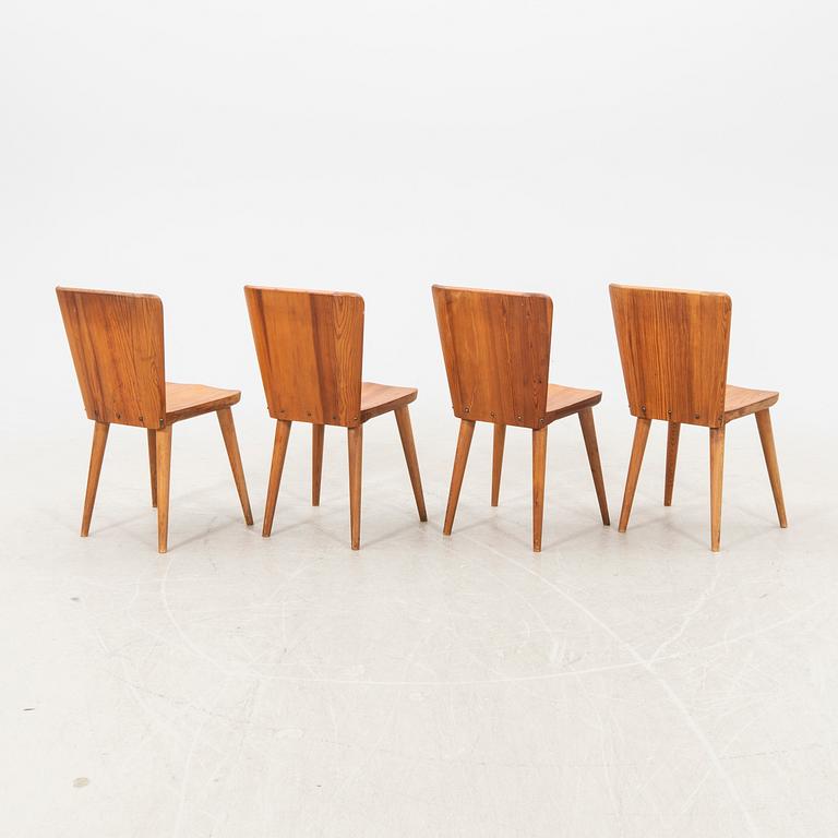 Göran Malmvall, chairs 4 pcs, "model 510", Swedish Fur, Karl Andersson and Sons, mid-20th century.