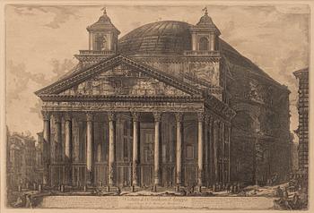 Giovanni Battista Piranesi, After, "Veduta del Pantheon d'Agrippa".