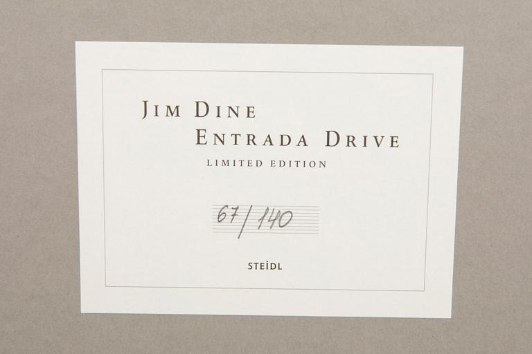 Jim Dine, lithograph signd and numbered 67/140 book included also signed and numbered.