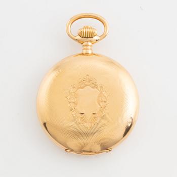 IWC, pocketwatch, 52,5 mm, hunting case,