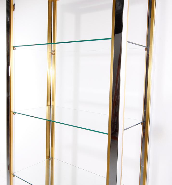 HYLLA, metall, glas, sent 1900-tal.