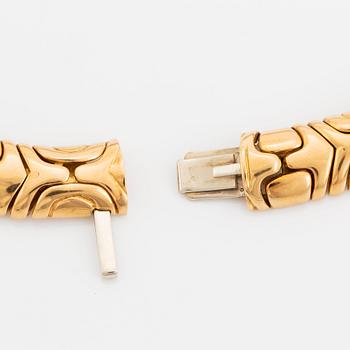 Bulgari collier 18K guld. BVLGARI 1884.