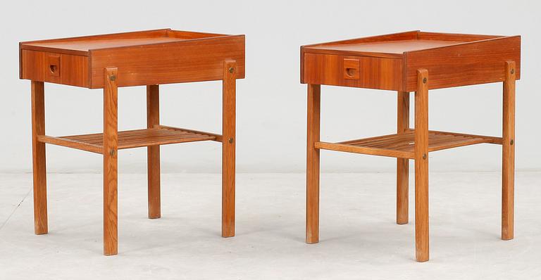 SÄNGBORD, ett par, 1950/60-tal.