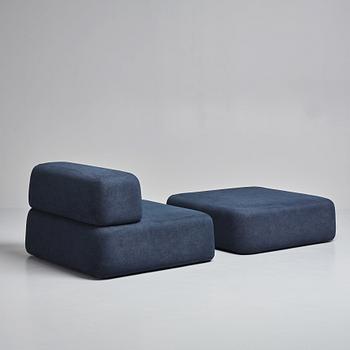 Claesson Koivisto Rune, a "Bonbon" lounge chair and ottoman, Sfera, Japan,
2005.