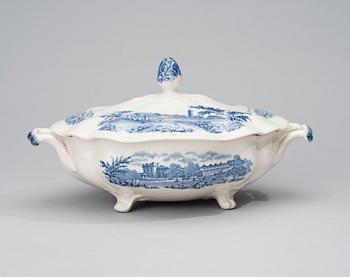 MATSERVIS, 74 delar, porslin, "English Gardens", Johnson Brothers, England 1900-första hälft.
