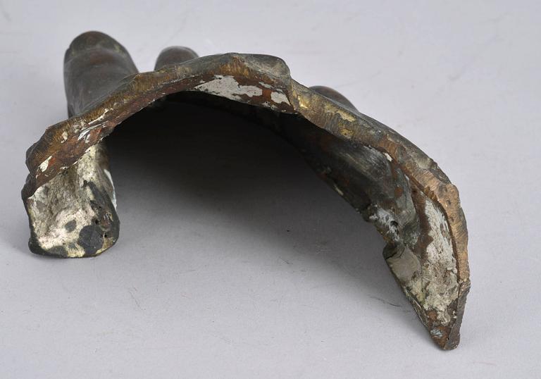 DEL AV SKULPTUR, brons, efter romersk skulptur, troligen 1800-tal.