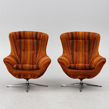Fåtöljer, ett par, 1960/70-tal.