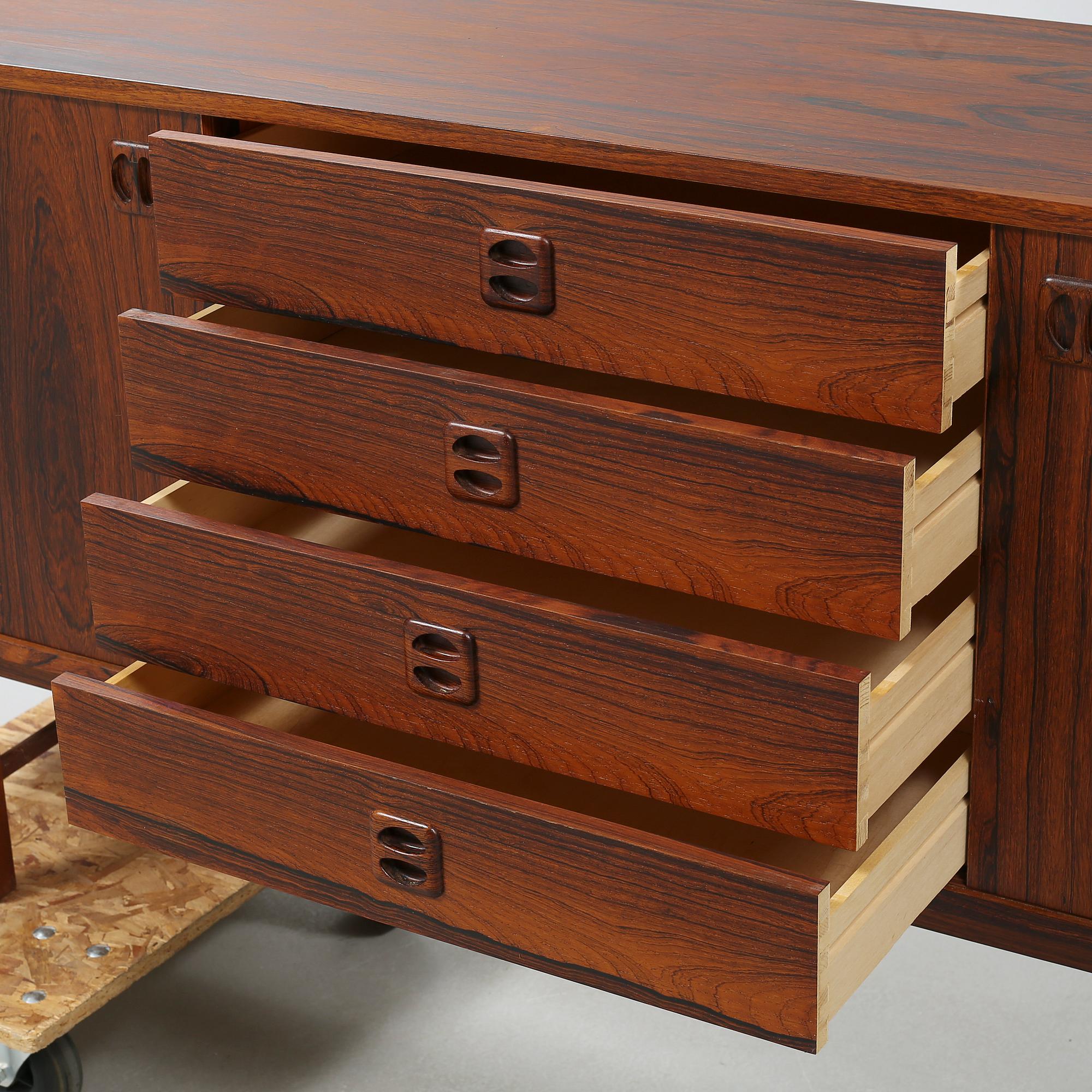 An Ikea sideboard, "Ladoga", 1960-tal. CITES-certificate.