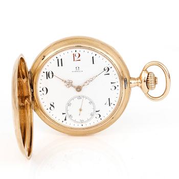 FICKUR, 18k guld, Omega, tot vikt ca 108,1 gram.