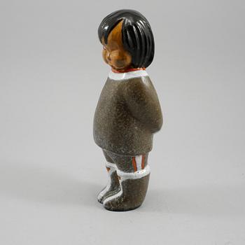 FIGUR, keramik, "Eskimå", Vicke Lindstrand, Upsala-Ekeby.