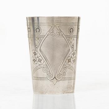 Bägare, silver, Moskva, Ryssland 1908-26.