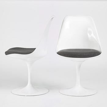 Eero Saarinen, stolar, åtta stycken, "Tulip", Knoll International, 1960-70-tal.