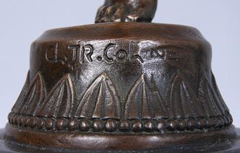 SKULPTUR, brons, märkt CL.JR. COLENEI, 2000-tal.