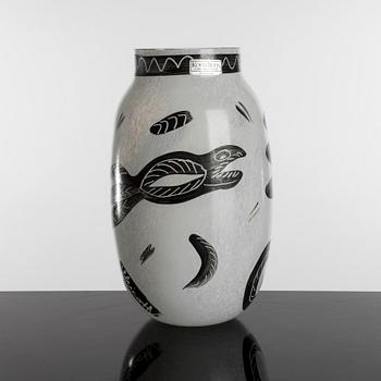 ULRICA HYDMAN-VALLIEN, jug, vase and bowl, glass, "Caramba", Kosta Boda.