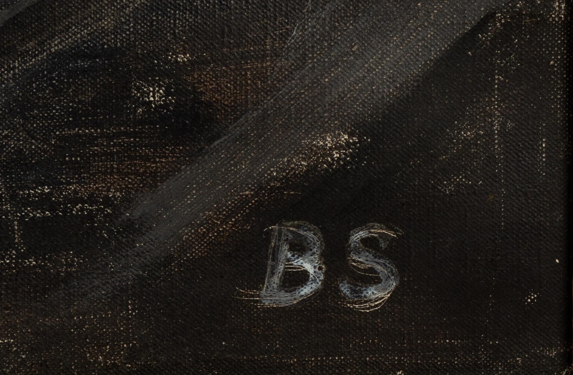 Birger Simonsson, olja på duk, signerad BS.