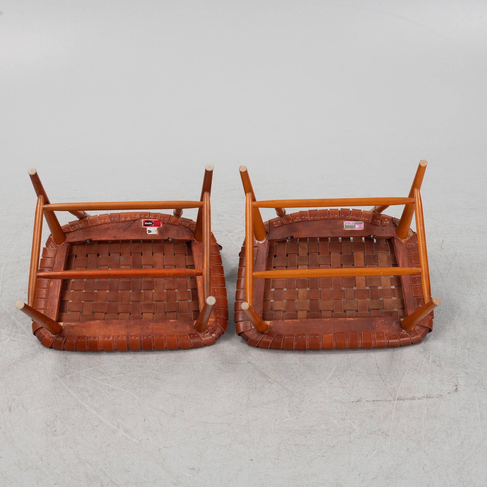 Alf Svensson, fåtöljer ett par, "TeVe", Bra Bohag, Studio Ljungs Industrier 1950-tal.