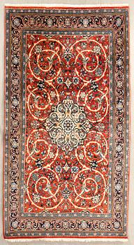 Oriental rug, old, approx. 239x138 cm.