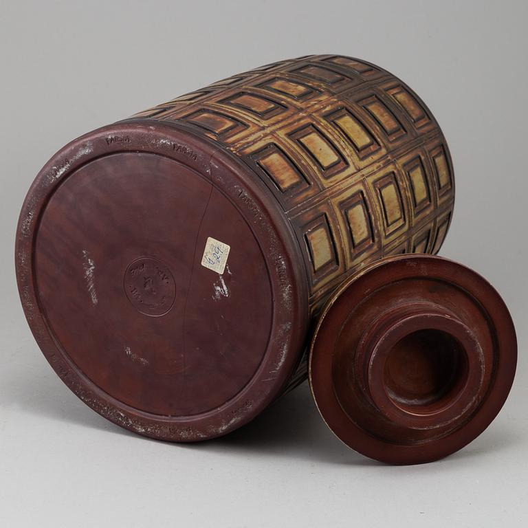 Wilhelm Kåge, urna med lock, "Farsta", Gustavsbergs studio 1950-tal.