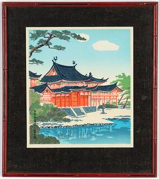 Tomikichirō Tokuriki, färgträsnitt, 9st, Japan, 1900-tal.