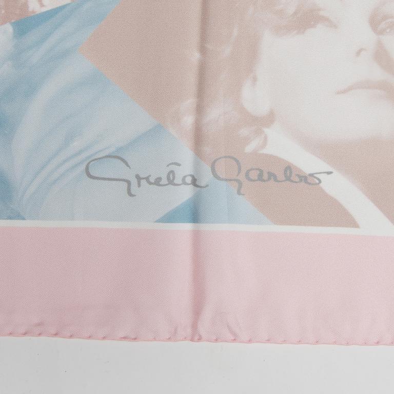 GRETA GARBO, SILK SCARF.