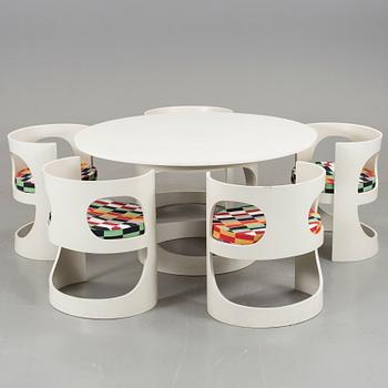 ARNE JACOBSEN, "Prepop", för Asko 1968, matgrupp, 6 delar.