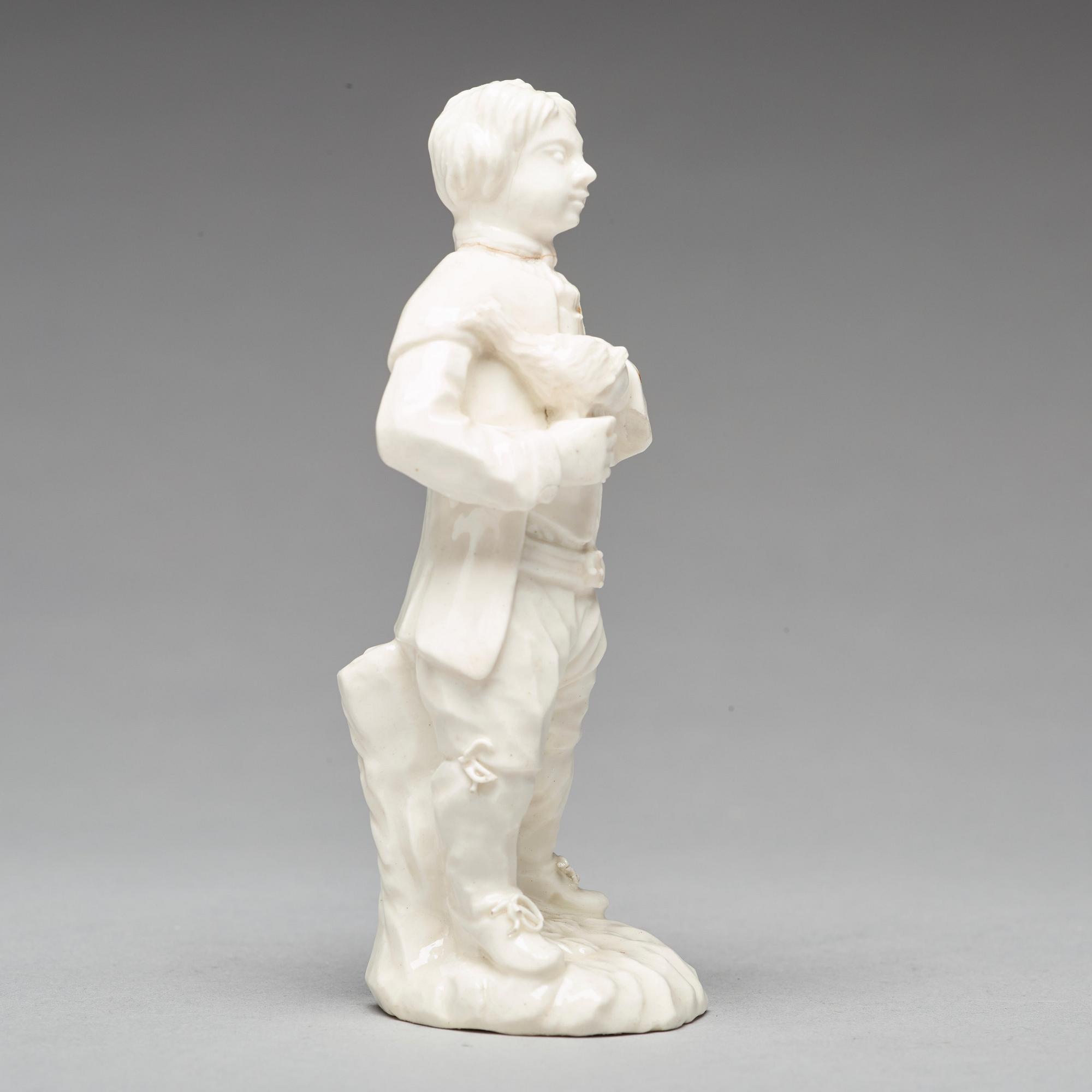 FIGURIN, mjukt porslin. Marieberg, 1700-tal.