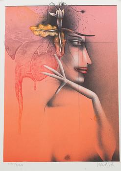 GRAFIK, 6 st, ur mappen "Die Kunst Der Graphik", Die Galerie, Offenbach am Main, signerade och numrerade 4339/10000.