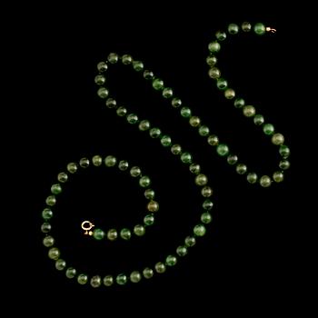 COLLIER, nefrit, Kina, 1900-tal.