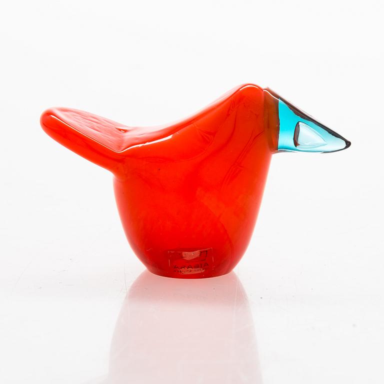 Oiva Toikka, glass bird signed Oiva Toikka Nuutajärvi Notsjö. 1972-78.