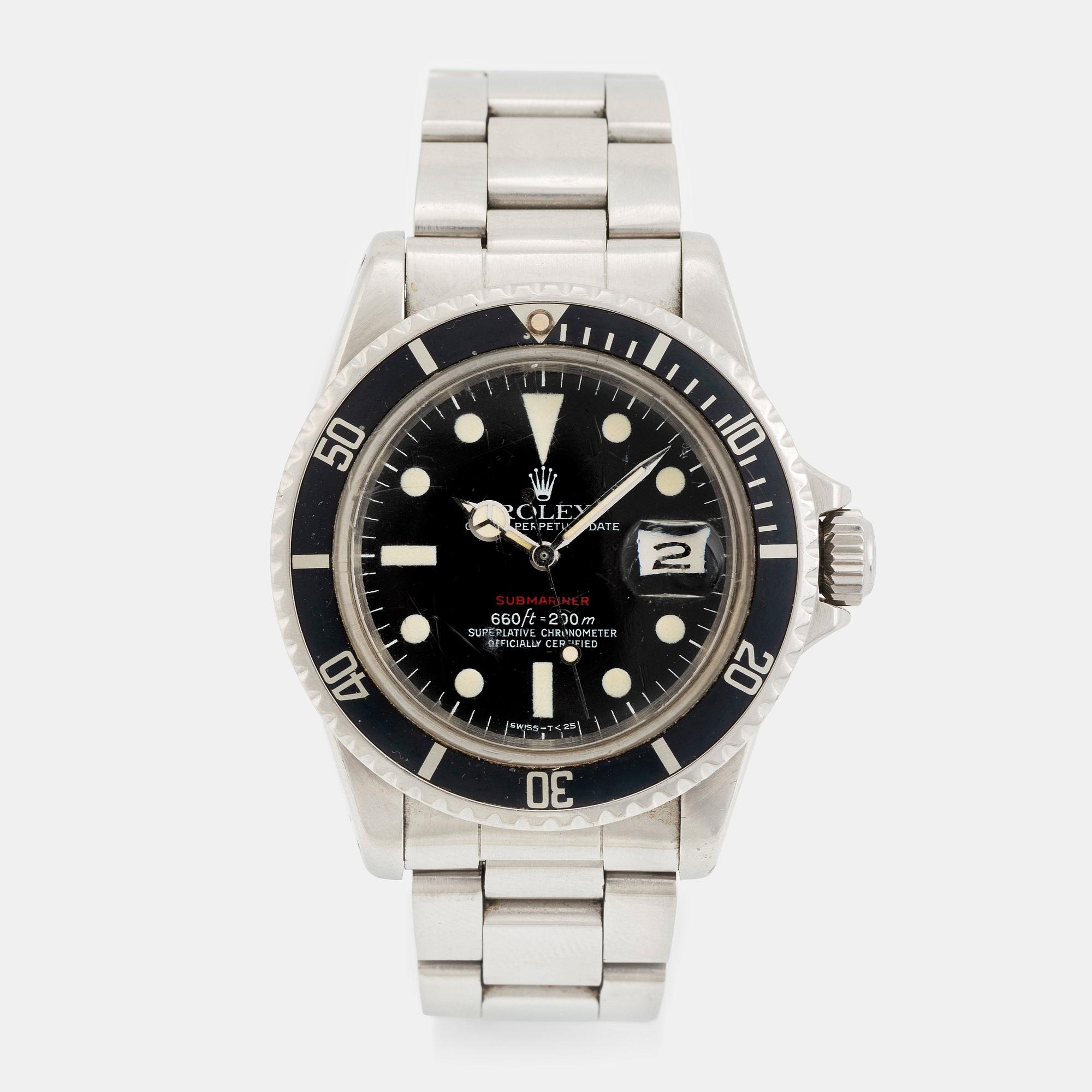Rolex, Submariner, "Red Mark VI", ca 1972.
