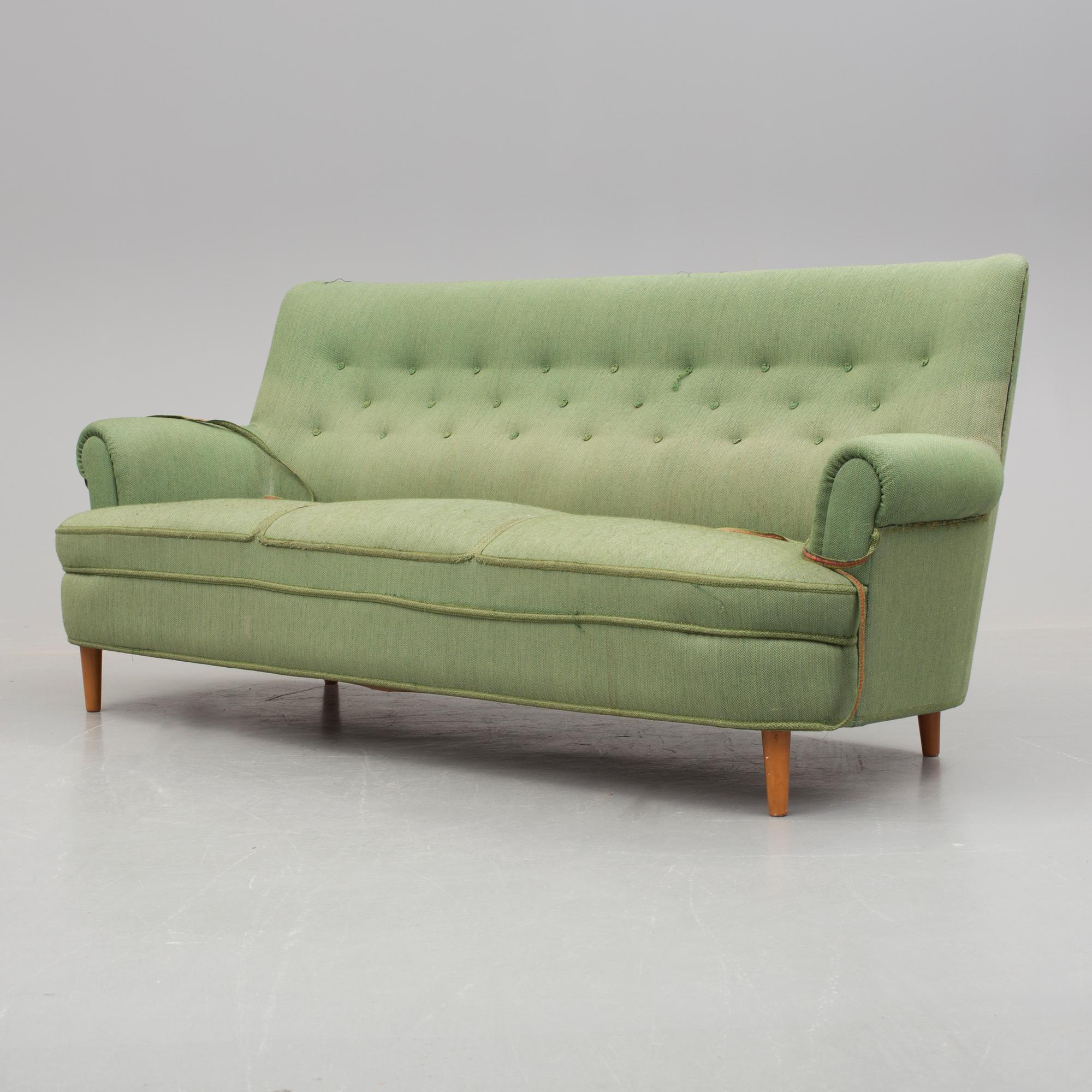 SOFFA, "Hemmakväll" Carl Malmsten, omkring 1900-talets mitt.