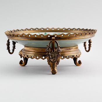 SKÅL PÅ FOT, porslin, Kina, 1800-/1900-tal.