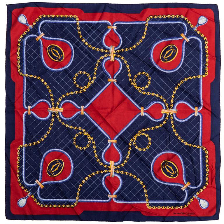 2 Cartier scarves.