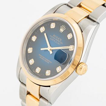 Rolex, Datejust, "Blue Diamond Vignette Dial", ca 2002.