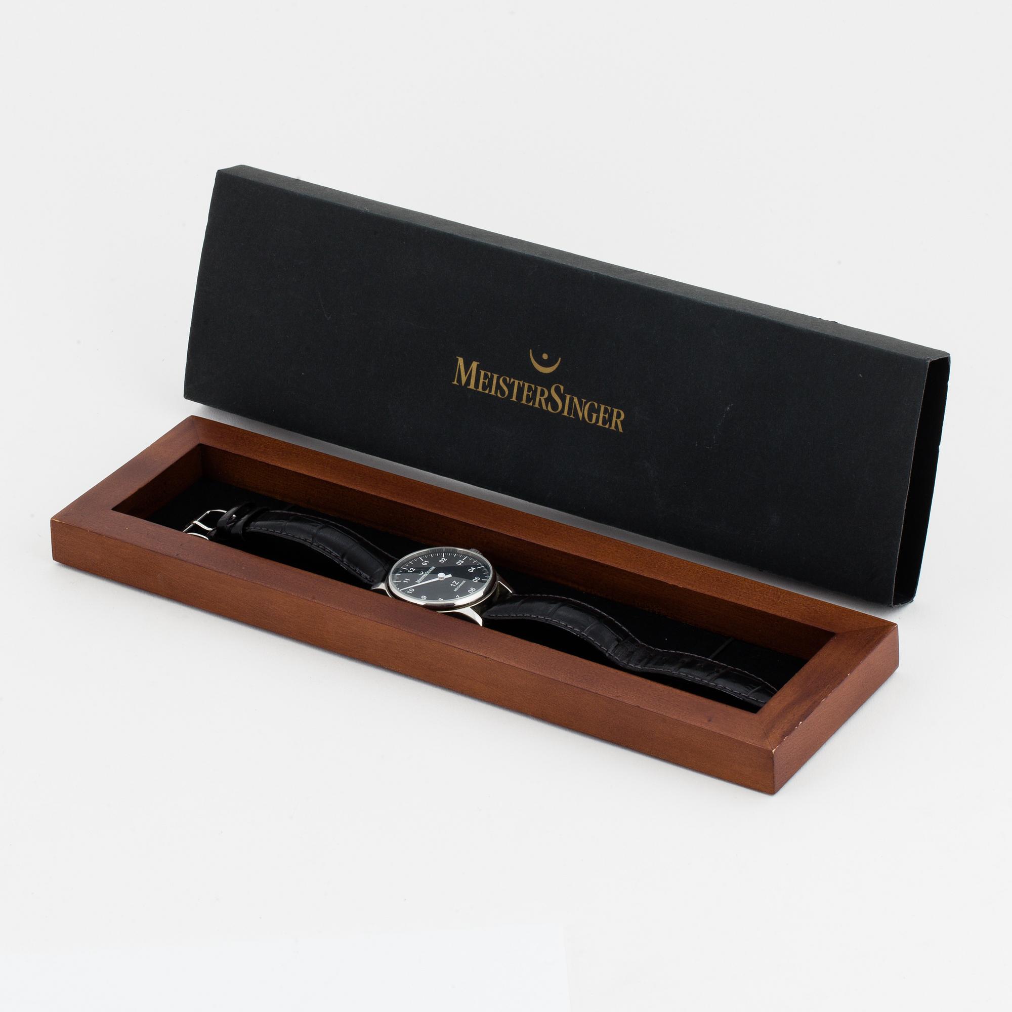 MEISTERSINGER, Scrypto, 1Z Mechanik, armbandsur, 38 mm.