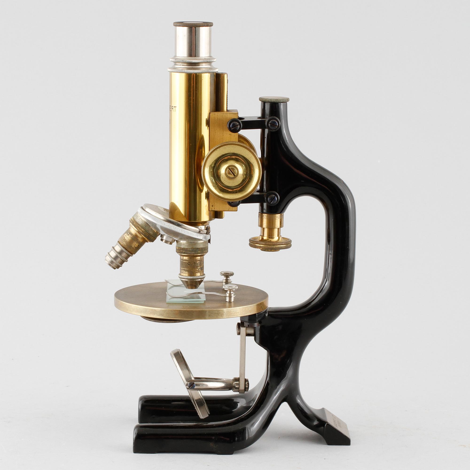 A microscope by C Reichert in Wien, early 20th century.