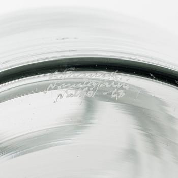 Kaj Franck, a decanter signed K. Franck, Nuutajärvi Notsjö -63.