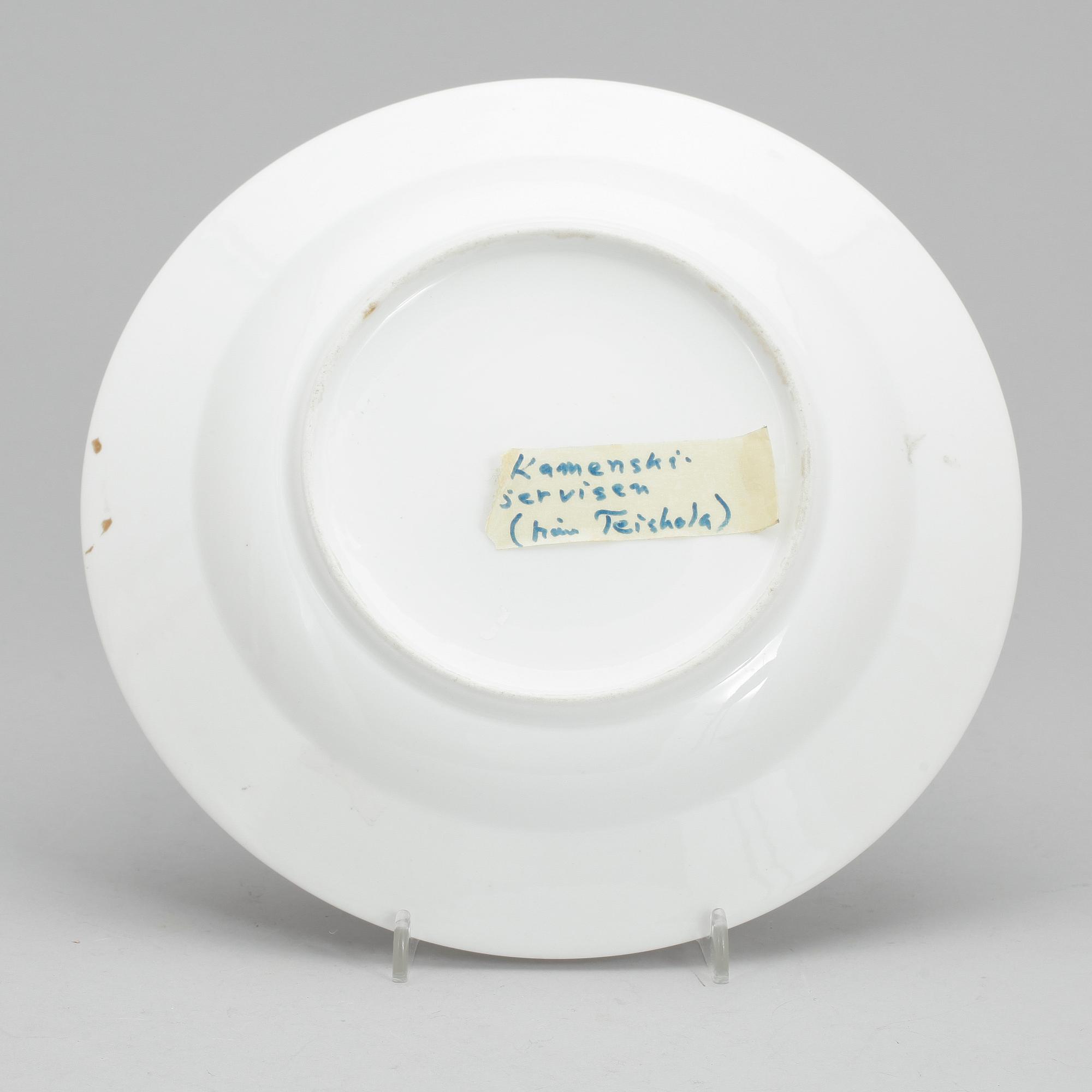 TALLRIK, porslin. Ryssland, 1800-tal.