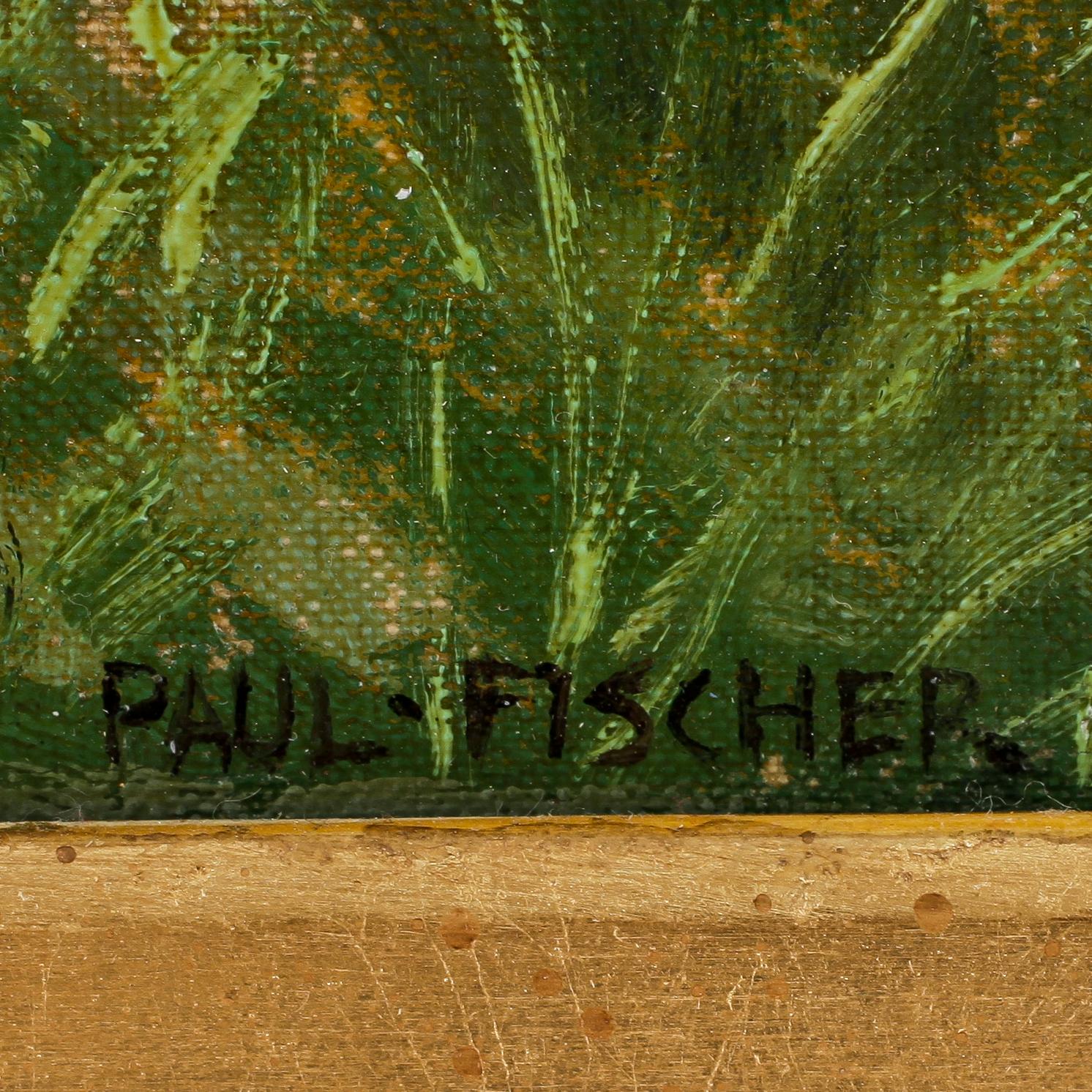 PAUL FISCHER. Olja på duk. Signerad Paul Fischer.
