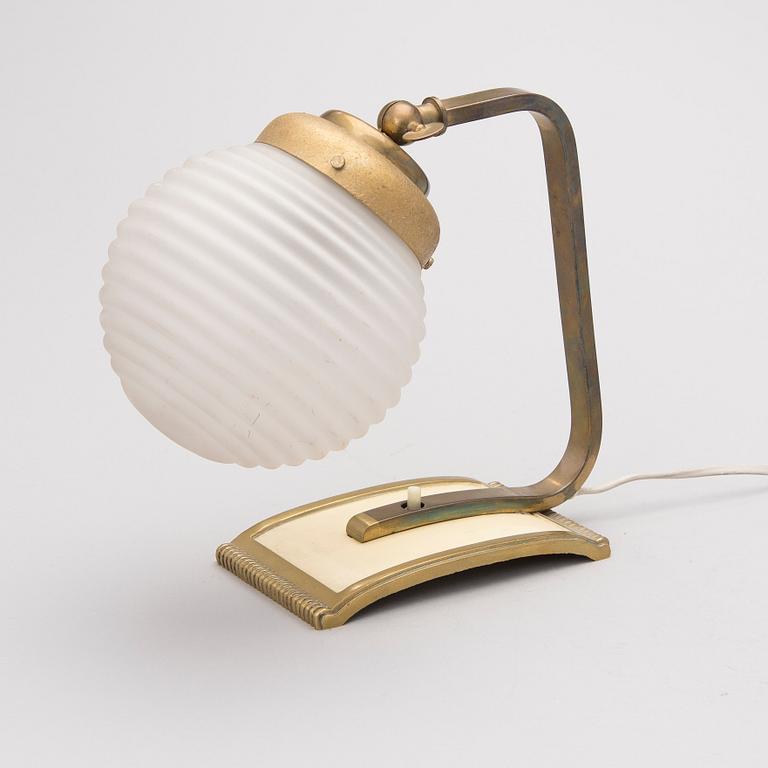 A 1920's table lamp.