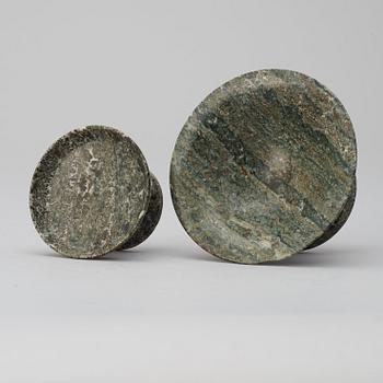 SALTKAR, två stycken. Sverige, 1800-tal.