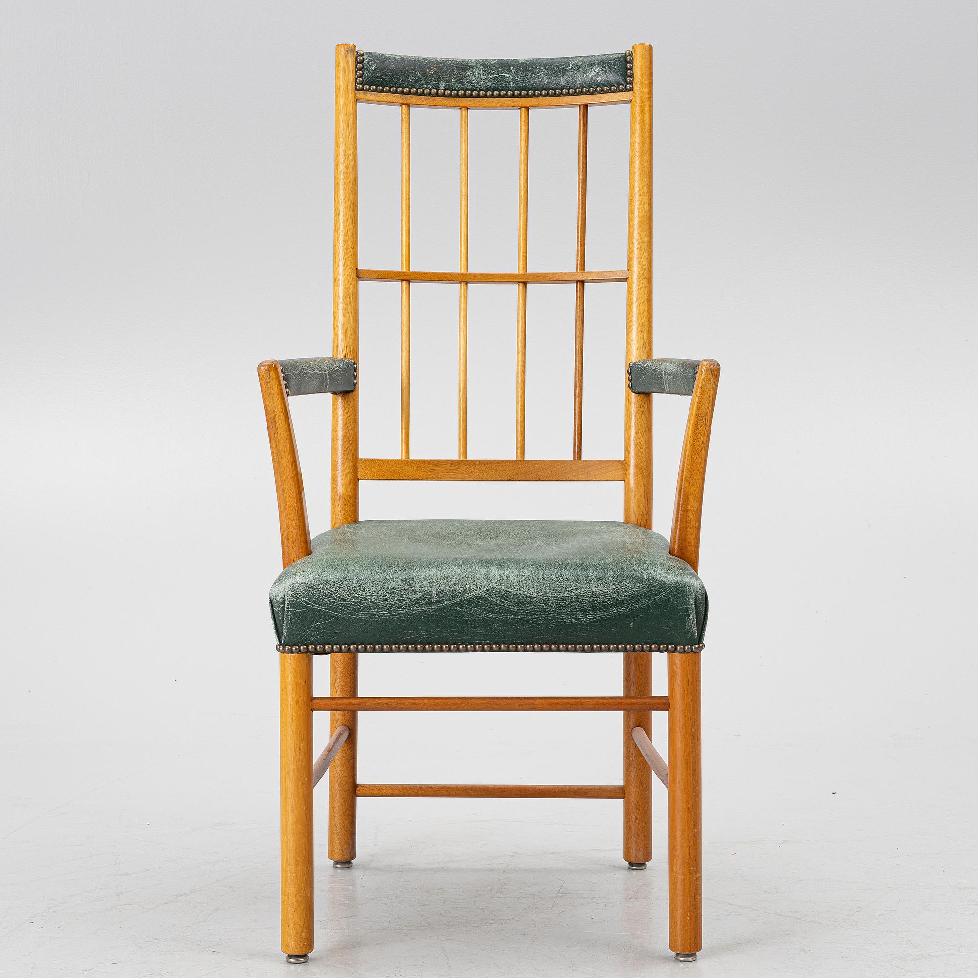 Josef Frank, karmstol, modell 652, Firma Svenskt Tenn, efter 1985.