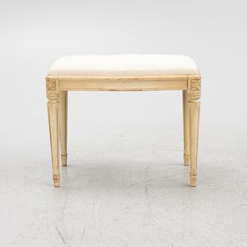 A dressing table with a stool, Blomstermåla, mid 20th Century.