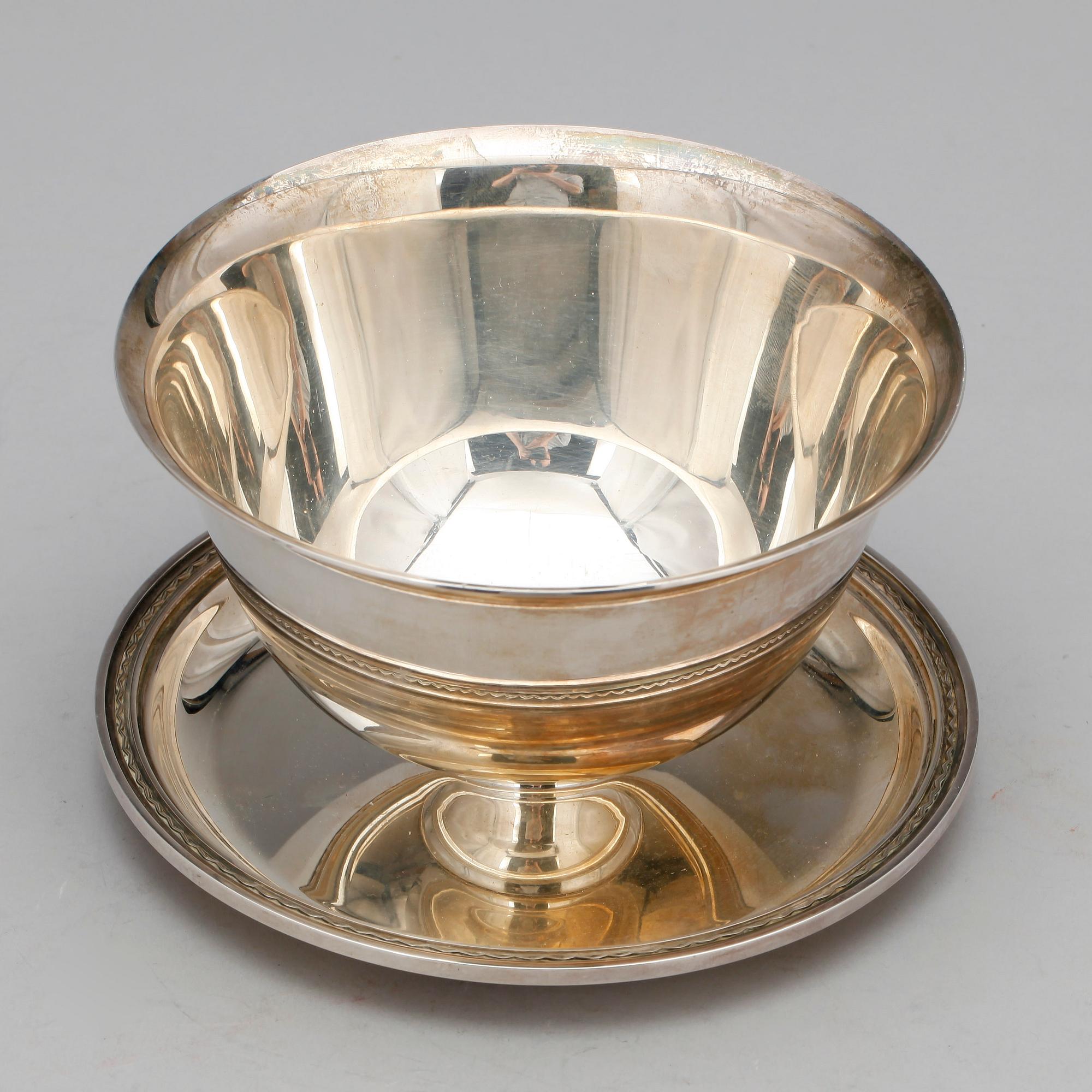 SÅSSKÅL, silver, Råström, Stockholm 1974. Vikt ca 510 gram.
