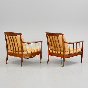 FÅTÖLJER, ett par, "Skrindan", Kerstin Hörlin-Holmqvist.