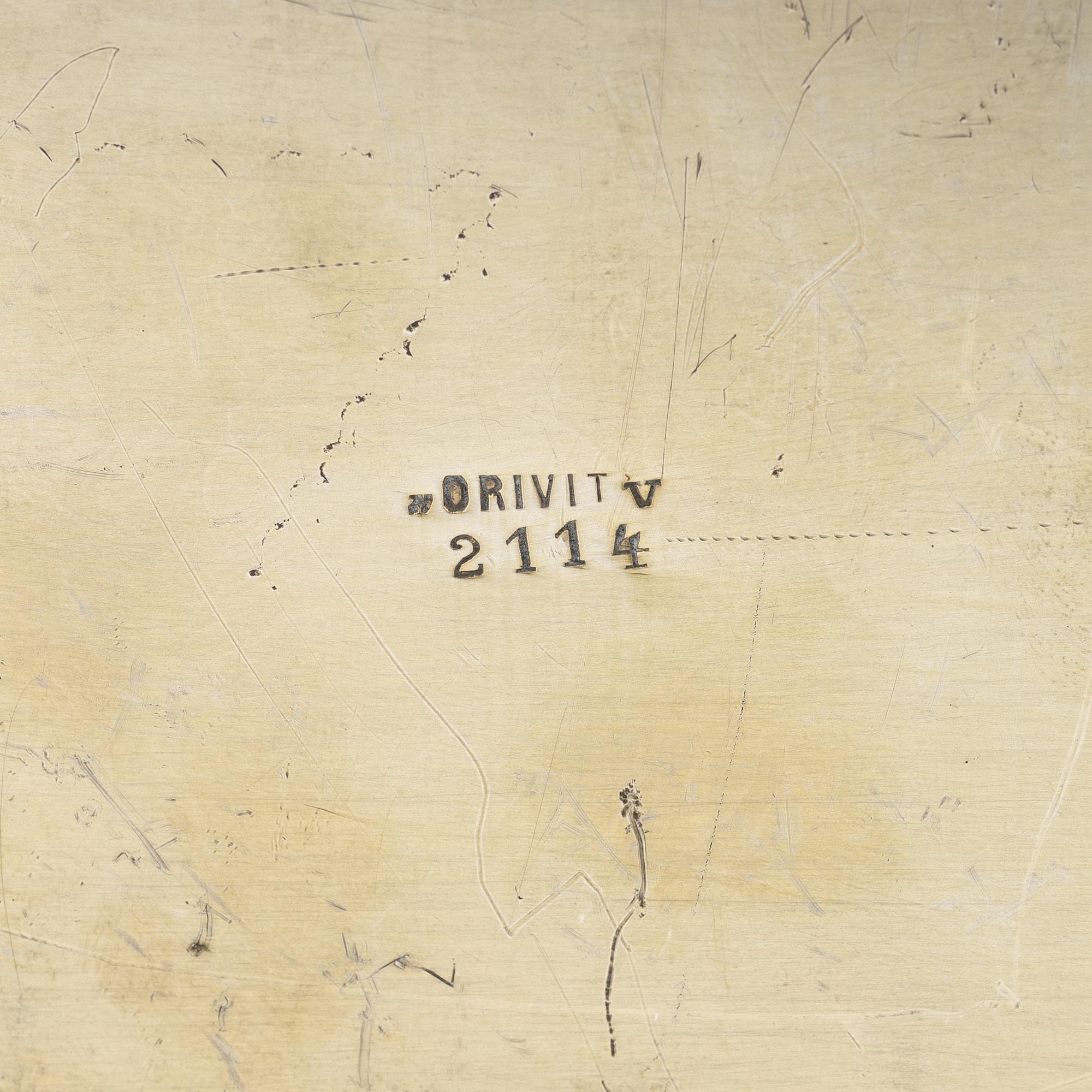 An early 20th century silver plated box, Art Nouveau, Orivit Metallwarenfabrik, Germany.