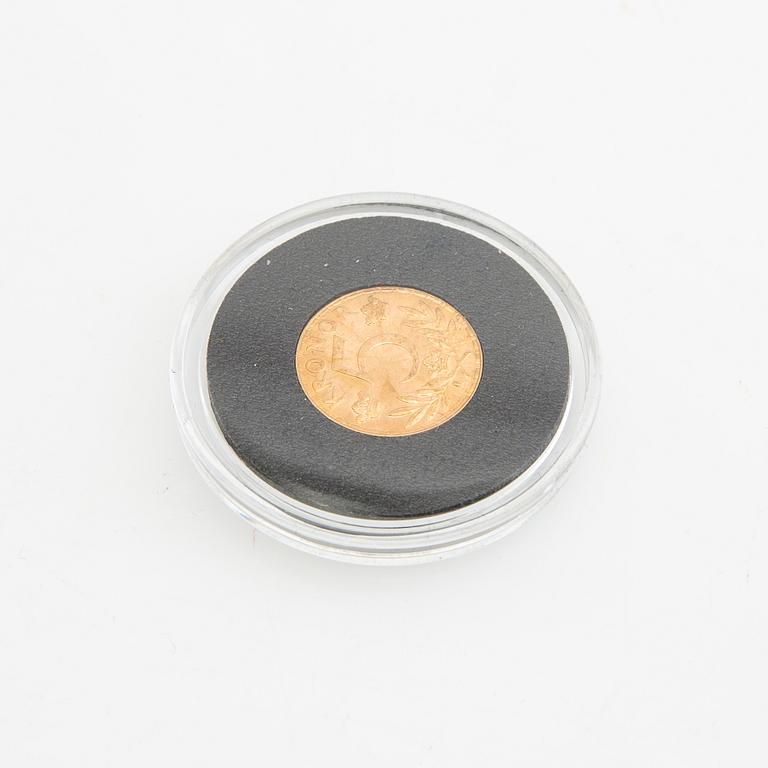 Guldmynt Sverige, Gustav V 5 kr, 1920.