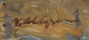 William Ahlgren, oil on board, signed.