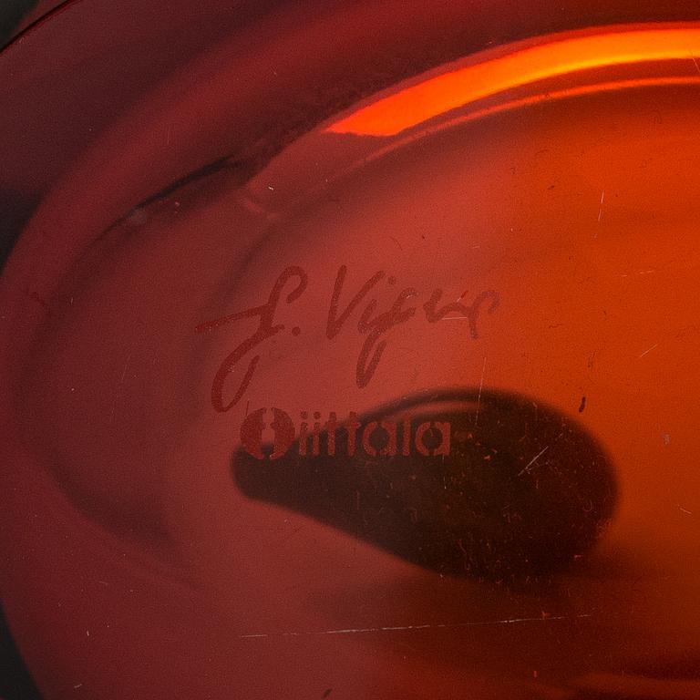 Giorgio Vigna, a glass bird signed G. Vigna, Iittala.