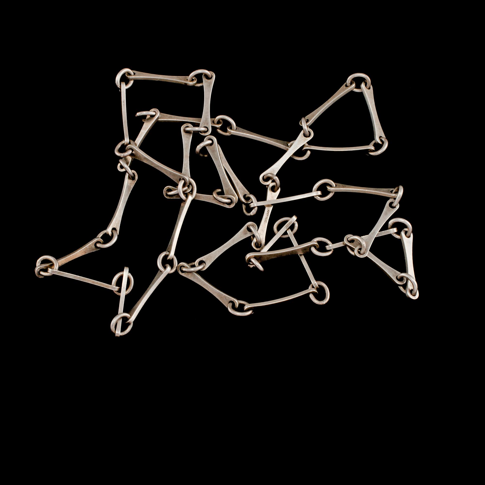HALSKEDJA, sterlingsilver, Georg Jensen, Danmark, importstämplad. Vikt 22 g.